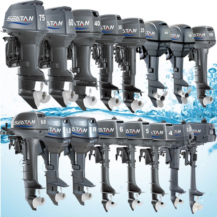 Seatan Boat Engine From 2.5hp to 75hp with Compatible Spare Parts for Yamaha Outboard Motor